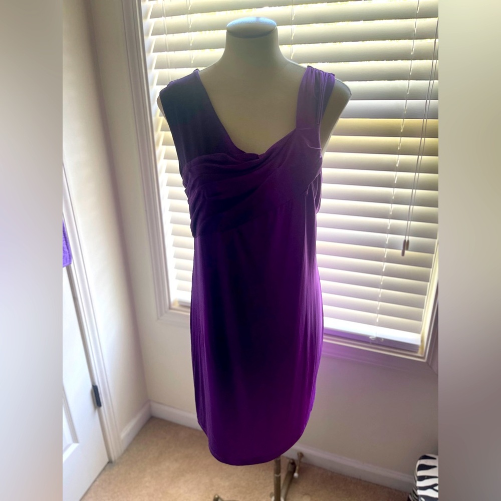 Like new condition purple dress rampage brand mid knee length size M/L